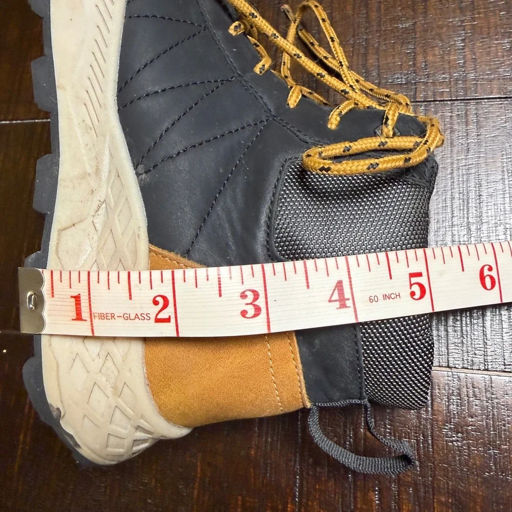 Ecko Unltd Joseph-11B Kids Boys Hiking Boots Black Tan Size 7 High Top Sneakers